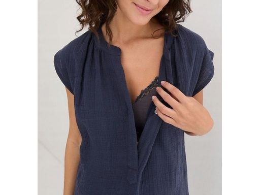 B.P.C sukienka ciążowa bordowa muślinowa r.46