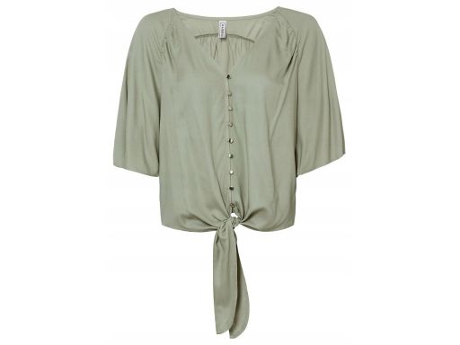 Bluzka z wiązaniem miętowa ^38