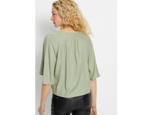 Bluzka z wiązaniem miętowa ^38