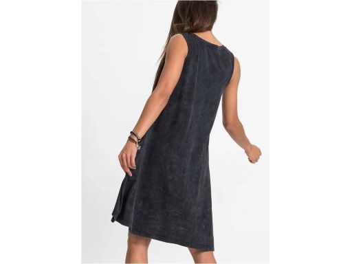 B.P.C sukienka dżersejowa czarna ze sznurowaniem r.36/38