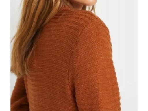 B.P.C kardigan bez zapięcia brązowy 56/58.