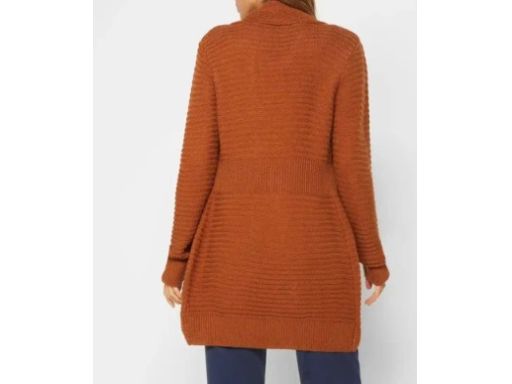 B.P.C kardigan bez zapięcia brązowy 56/58.