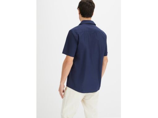 B.P.C koszula męska z krótkim rękawem granat bawełniana r.39/40