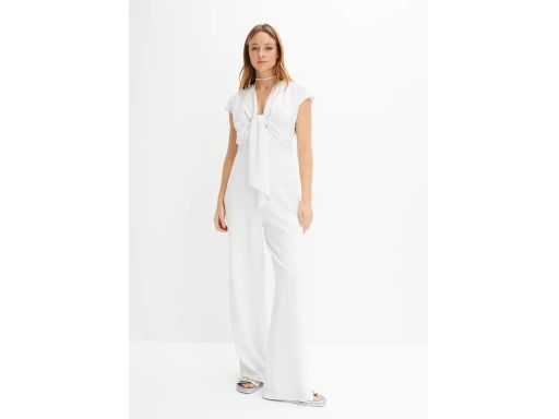 B.P.C biały kombinezon z wiskozy r.44/46
