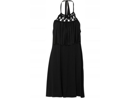 B.P.C sukienka z frędzlami czarna sexy r.40/42