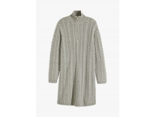 B.P.C sukienka dzianinowa szara z bawełny 48/50.