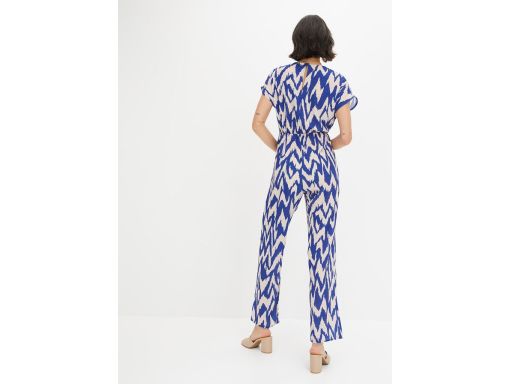 B.P.C kombinezon letni z nadrukiem beżowo-niebieski ^44