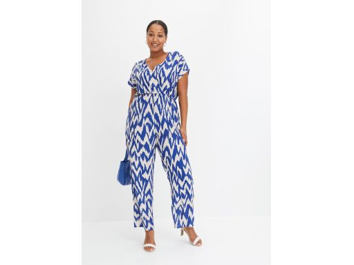 B.P.C kombinezon letni z nadrukiem beżowo-niebieski ^44