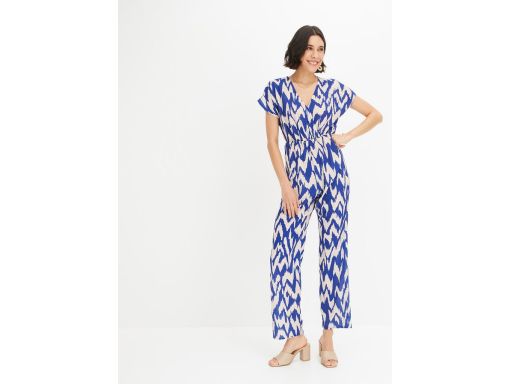 B.P.C kombinezon letni z nadrukiem beżowo-niebieski ^44