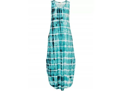 B.P.C letnia sukienka zielono-biała batikowy wzór 40/42.