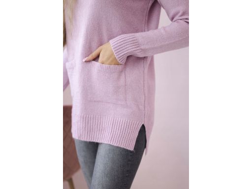 B.P.C fioletowy sweter ze stójką ^48/50