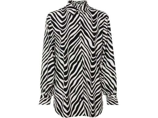 B.P.C długa bluzka koszulowa we wzory r.36