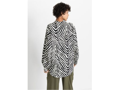 B.P.C długa bluzka koszulowa we wzory r.36