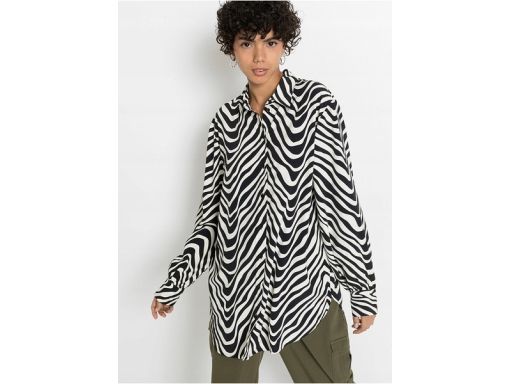 B.P.C długa bluzka koszulowa we wzory r.36