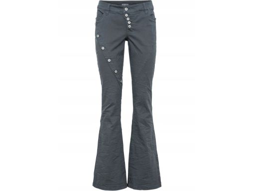 B.P.C modne spodnie dzwony szare ^36