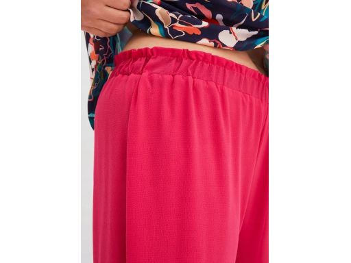 B.P.C spodnie proste z lekkiej krepy różowe szerokie r.42