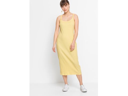 B.P.C Długa bawełniana sukienka prążkowana ^36/38