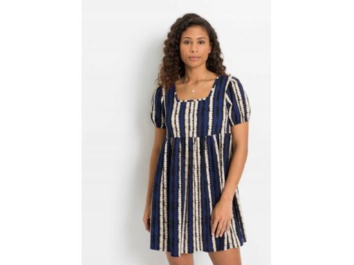 AE9472 krótka sukienka z nadrukiem r.36/38