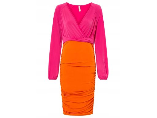 Sukienka marszczona ze stretchem 32/34.