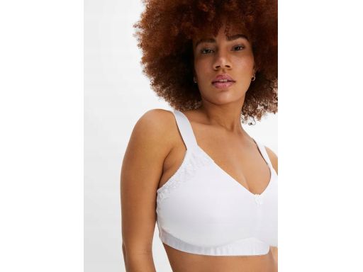 B.P.C biustonosz biały odciążający bez fiszbin t-shirtowy r.75C