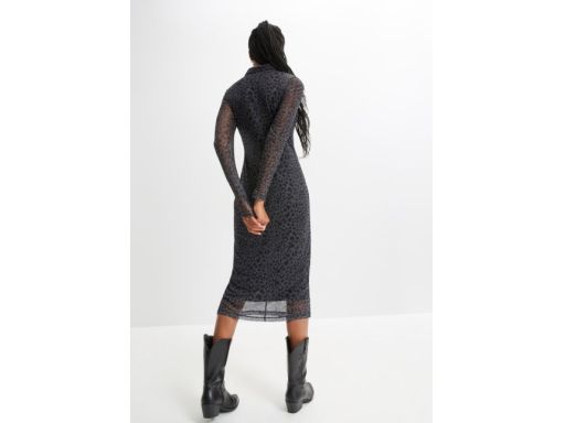 B.P.C sukienka siateczkowa wzory midi 32/34.