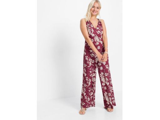 B.P.C bordowy kombinezon we wzory 44/46.