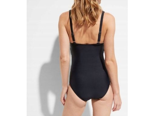 B.P.C czarny kostium kąpielowy z klamrą r.40