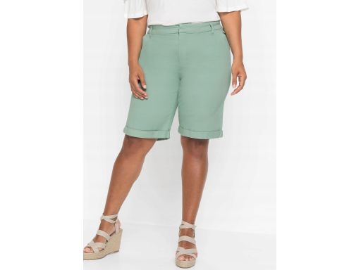 B.P.C bermudy damskie miętowe ze stretchem ^48