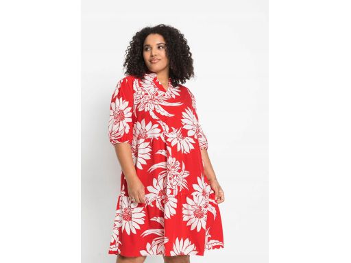 B.P.C sukienka czerwona w kwiatki 40.