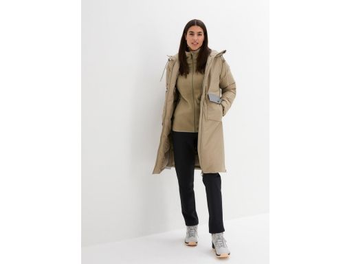 B.P.C beżowy płaszcz puchowy wodoodporny elementy odblaskowe r.56