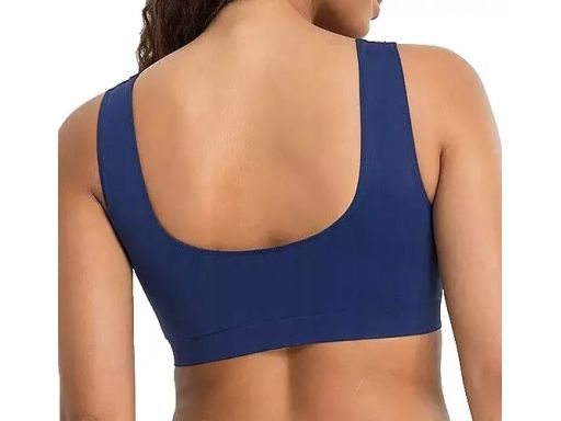 B.P.C 2-pak biustonoszy bezszwowych Feel Comfort granatowych r.L