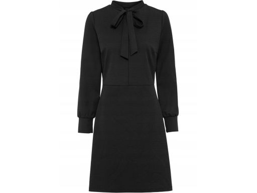 B.P.C sukienka czarna trapezowa z krawatką ^44/46