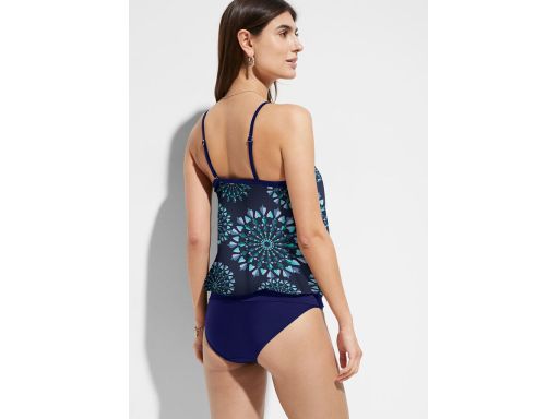 B.P.C tankini granatowe we wzór graficzny z figami 46.