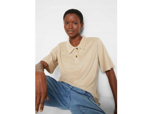 B.P.C t-shirt frotte z kołnierzykiem polo ^36/38