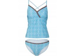 B.P.C tankini biało-niebieskie ze sznurkiem ^44