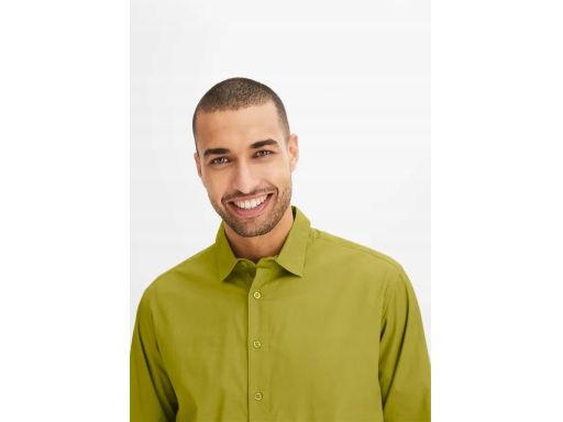 B.P.C męska koszula zielona długi rękaw r.49/50