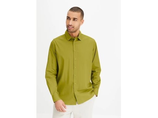 B.P.C męska koszula zielona długi rękaw r.49/50