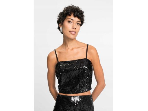 B.P.C top czarny cekinowy ^32/34