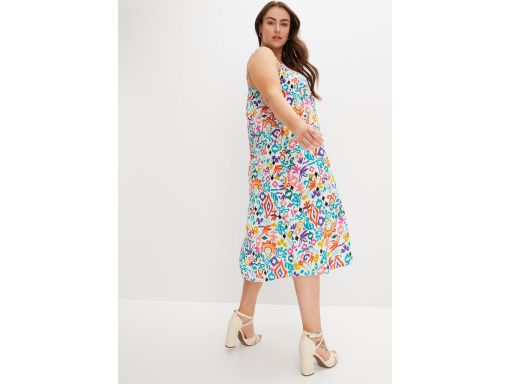 B.P.C sukienka midi na ramiączka z wiskozy 44.