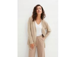 B.P.C. sweter bez zapięcia beżowo-szary ^32/34