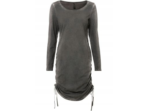 B.P.C szara sukienka z marszczeniami 40/42.