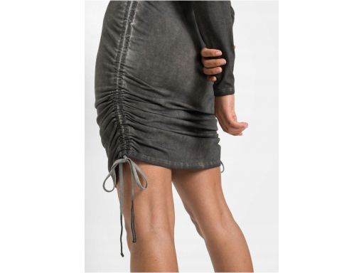 B.P.C szara sukienka z marszczeniami 40/42.