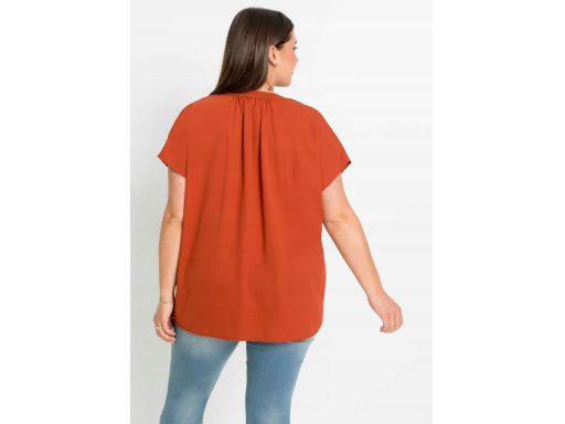 B.P.C bluzka koszulowa ruda krótki rękaw 44.