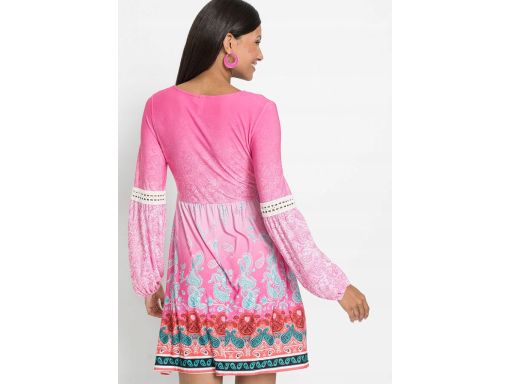 B.P.C sukienka różowa we wzory ^40/42