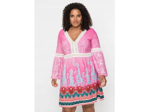 B.P.C sukienka różowa we wzory ^40/42