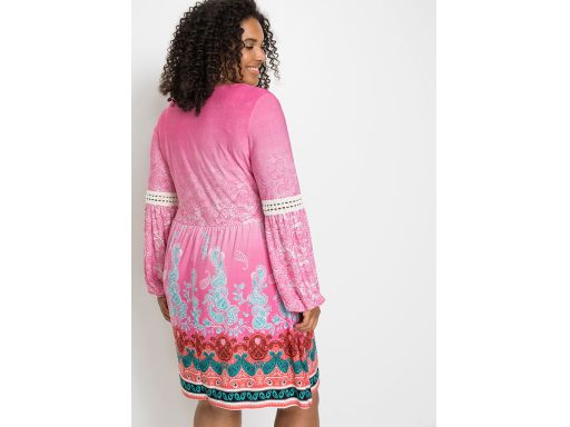 B.P.C sukienka różowa we wzory ^40/42