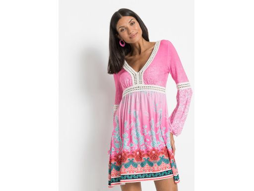 B.P.C sukienka różowa we wzory ^40/42