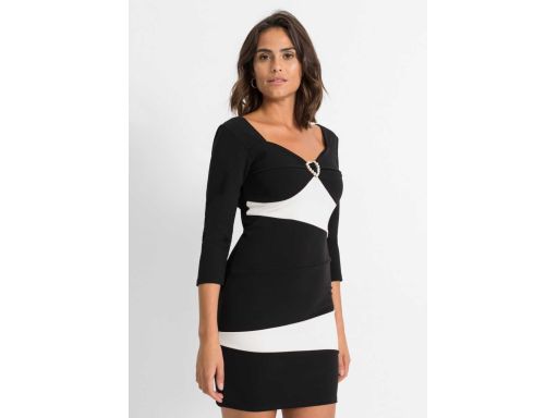 B.P.C sukienka ołówkowa czarno-biała ^32/34