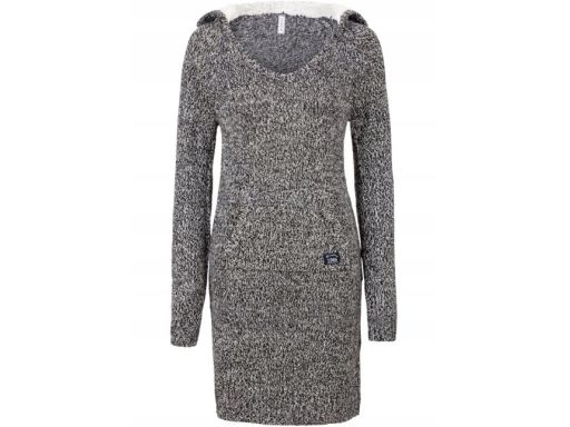 B.P.C dzianinowa sukienka z kapturem r.36/38
