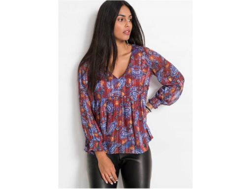 B.P.C bluzka szyfonowa wzorzysta r.42